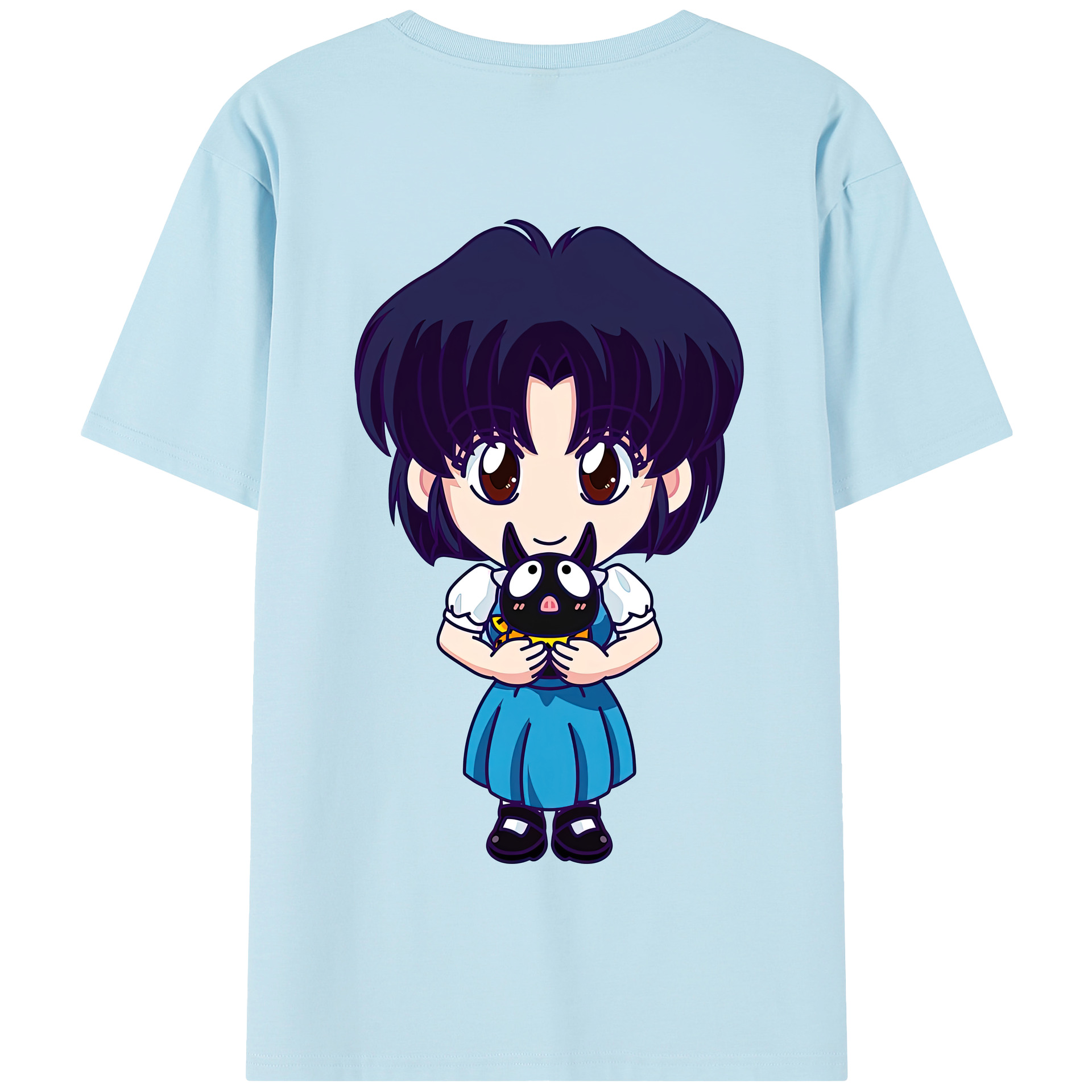 （画像用） 美少女戦士セーラームーン 水野 亜美 みずの あみ Sailor Moon Mizuno Ami 綿100％半袖Tシャツ（背面プリント）